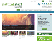 Tablet Screenshot of naturalstart.org